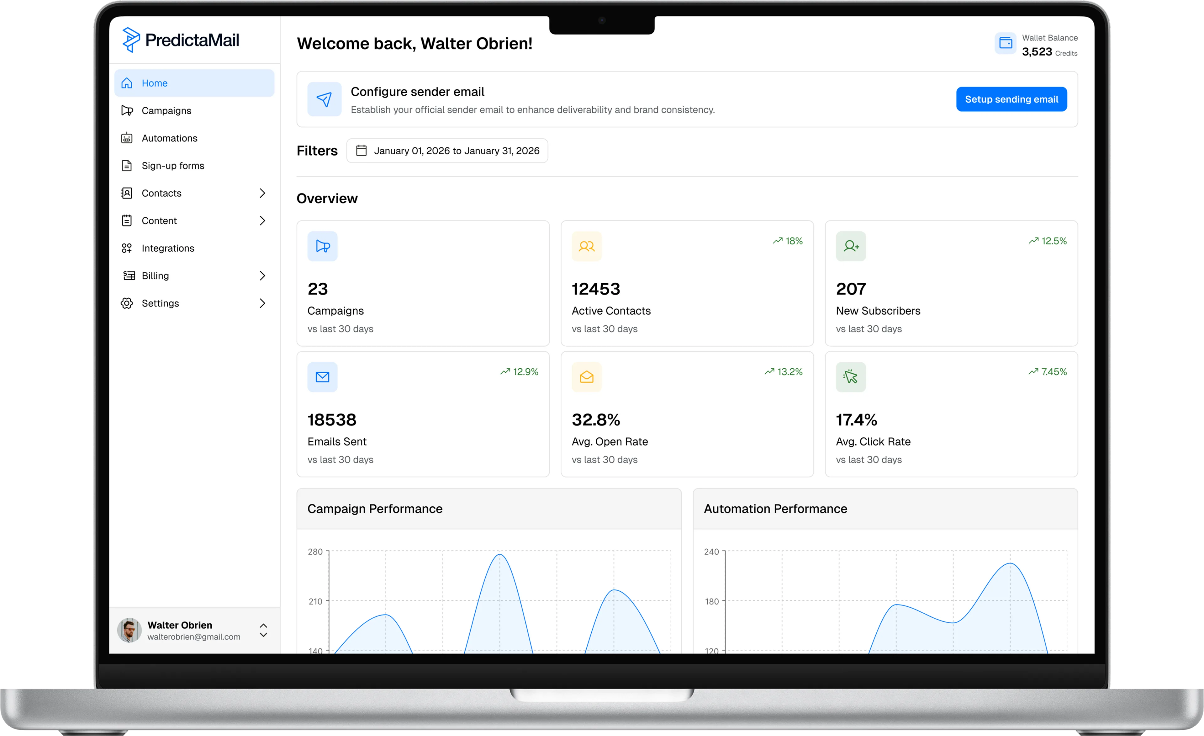 PredictaMail Dashboard